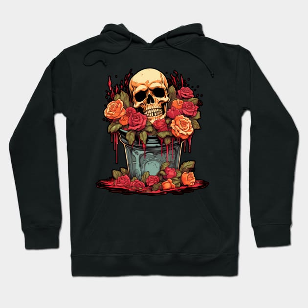 Spooky horror flower bouquet - Happy Halloween Hoodie by Unelmoija